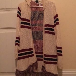 Hooded cardigan